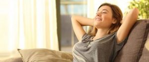 Women in room relaxing